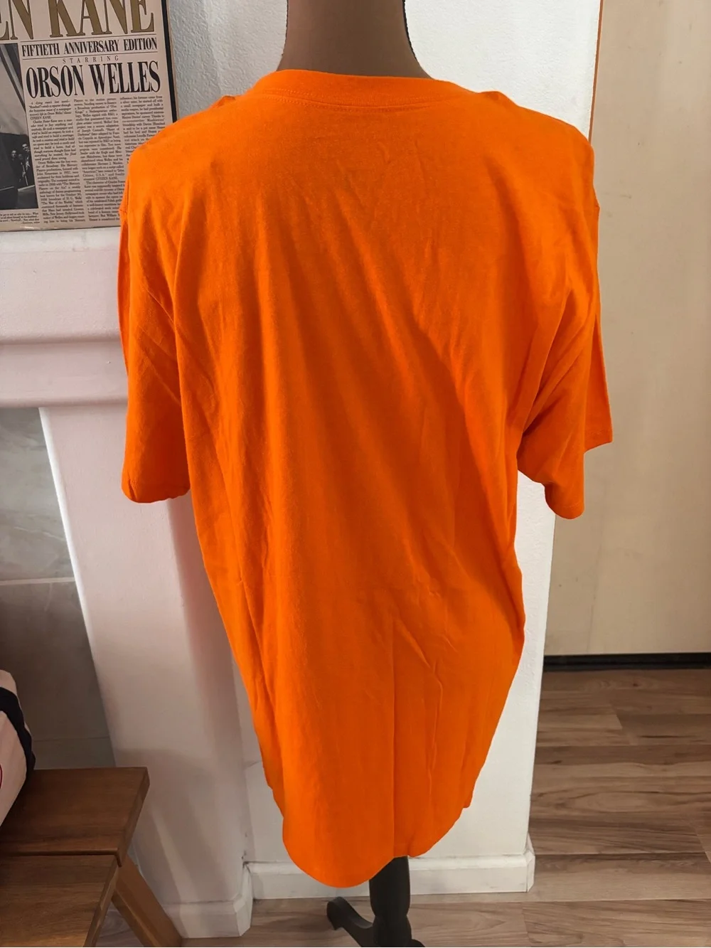 The North Face Bright Orange Tee with Black Logo NWT SZ L.